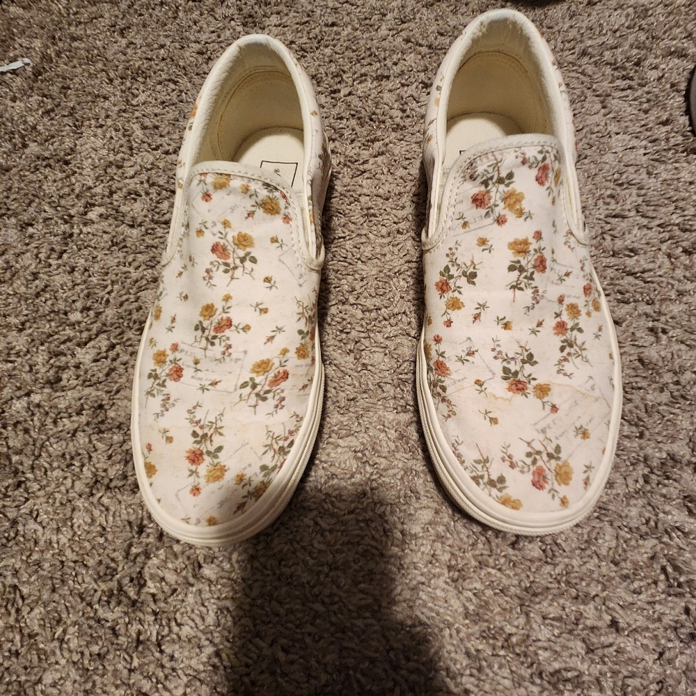 Floral Slip-On Women's Shoes
